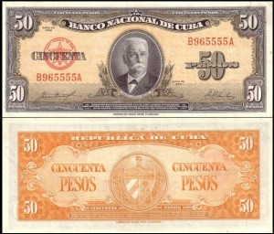 KUBA, 50 PESOS 1958 Pick 81b
