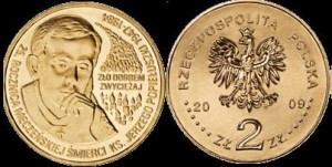 Polska, 2 Złote 2009, Ks. Jerzy Popiełuszko