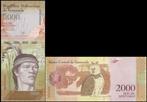 WENEZUELA, 2000 BOLIVARES 18.8.2016 Pick 96a