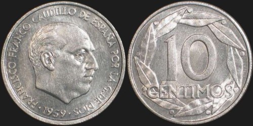 Hiszpania, 10 Centimos, różne roczniki, KM 790, Stan I.jpg