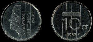 Holandia, 10 Cents, różne roczniki, KM 203, Stan I