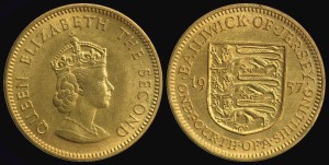 Jersey, 1/4 Shilling 1957, KM 22, Stan I-