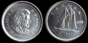 Kanada, 10 Cents 2006, KM 492 Stan I