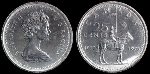 Kanada, 25 Cents 1973, KM 81.1 Stan I