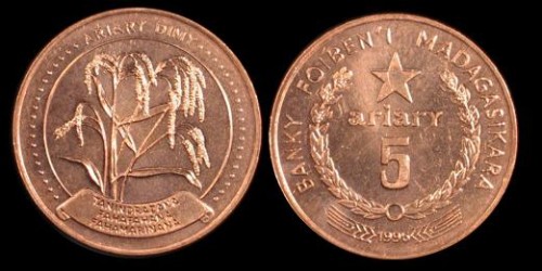 Madagaskar, 5 Ariary 1996, KM 23.jpg