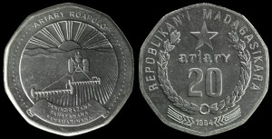 Madagaskar, 20 Ariary 1994, KM 24.1, stan I