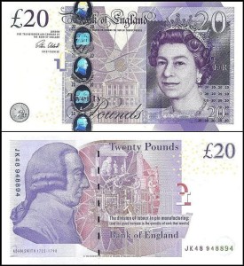 ANGLIA 20 POUNDS 2006, sygn. V. Cleland, Pick 392c
