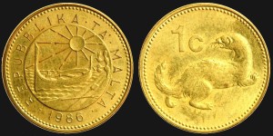Malta, 1 Cent 1986, KM 78, Stan I-