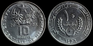 Mauretania, 10 Ouguiya 2005, KM 4a, Stan I