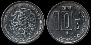 Meksyk, 10 Centavos 2009, KM 934, Stan I