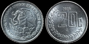 Meksyk, 20 Centavos 2009, KM 935, Stan I