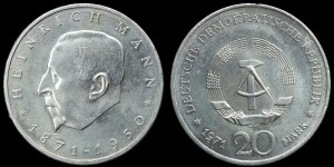 Niemcy-NRD, 20 Marek 1971, H. Mann, KM 33, Stan I