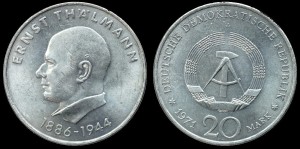 Niemcy-NRD, 20 Marek 1971 A, E. Thalmann, KM 34, Stan I