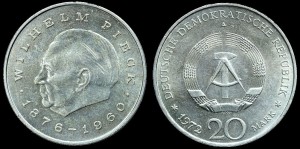 Niemcy-NRD, 20 Marek 1972 A, W. Pieck, KM 42, Stan I