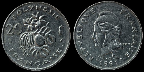 Polinezja francuska 20 francs 1991 km 9.jpeg