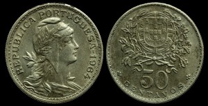 Portugalia, 50 centavos, KM 577
