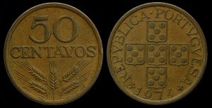 Portugalia, 50 centavos, KM 596