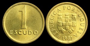 Portugalia, 1 Escudo, KM 614