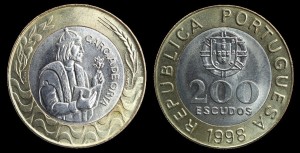 Portugalia, 200 Escudos różne roczniki, G. de Orta, KM 655