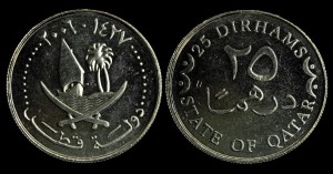 Katar, 25 Dirhams, KM 14, stan I