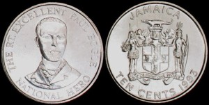 Jamajka, 10 Cents 1993, Paul Bogle, KM 146.1