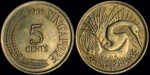 Singapur, 5 Cents różne roczniki, KM 2, Stan I.jpg
