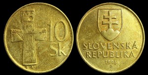 Słowacja, 10 Koron, różne roczniki, KM 11, Stan I