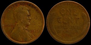 USA, 1 Cent 1917, Kłosy, KM 132