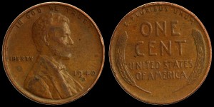 USA, 1 Cent 1940 D, Kłosy, KM 132, Stan III