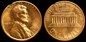 USA, 1 Cent 1960D, KM 201, Stan I
