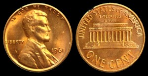 USA, 1 Cent 1961, KM 201, Stan I