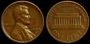 USA, 1 Cent 1964D, KM 201, Stan III