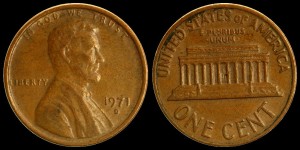  USA, 1 Cent 1971D, KM 201, Stan III
