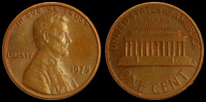  USA, 1 Cent 1975, KM 201, Stan III