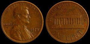  USA, 1 Cent 1975D, KM 201, Stan II
