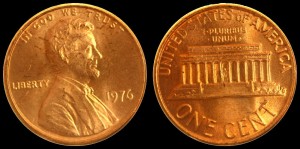  USA, 1 Cent 1976, KM 201, Stan I