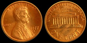  USA, 1 Cent 1977D, KM 201, Stan I