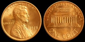  USA, 1 Cent 1978, KM 201, Stan I