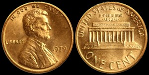  USA, 1 Cent 1979, KM 201, Stan I