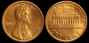  USA, 1 Cent 1979D, KM 201, Stan I
