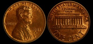  USA, 1 Cent 1981D, KM 201, Stan II