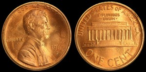  USA, 1 Cent 1987D, KM 201b, Stan I