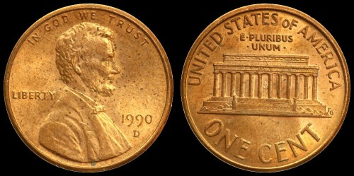 USA 1 cent 1990D km 201b st I-.jpeg