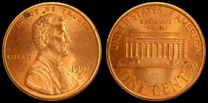  USA, 1 Cent 1997D, KM 201b, Stan I-