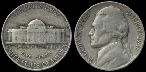 USA, 5 Cents 1946, KM A192, stan III