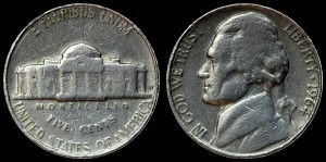 USA, 5 Cents 1964D, KM A192, stan III