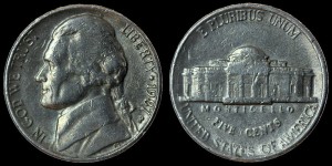 USA, 5 Cents 1987P, KM A192, stan II