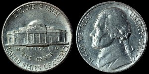 USA, 5 Cents 1990P, KM A192, stan II
