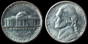 USA, 5 Cents 1994P, KM A192, stan II