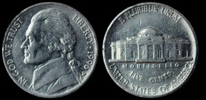 USA, 5 Cents 1996D, KM A192, stan II